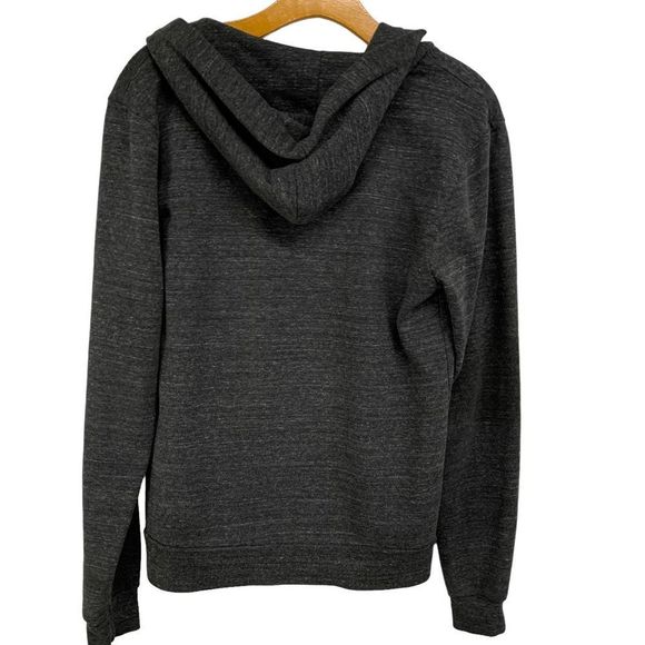 Threads 4 Thought Men's size Small Charcoal Gray Zipper Front Hoodie Jacket - Picture 7 of 10